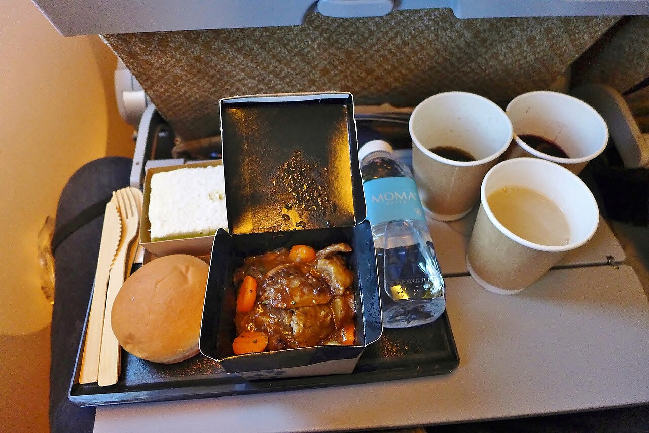 Dinner tray — the only goal tonight: fed and asleep